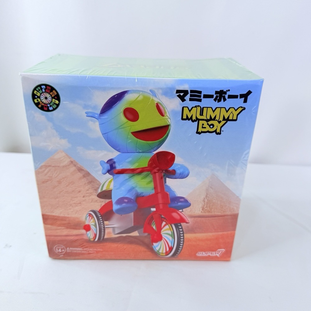Super7 Super Cycles Mummy Boy with Wind-Up Red Trike‎ 5" Mummy Boy Action Figure